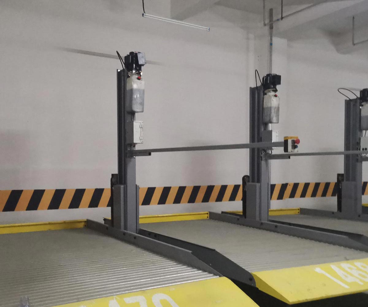 普格PJS簡易升降三層地坑式立體停車設備