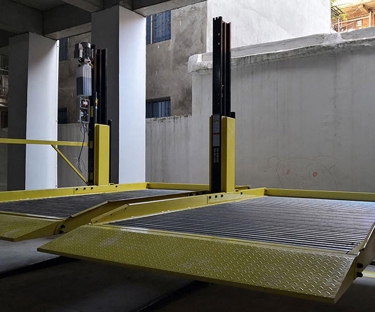 都江堰家庭智能雙層兩柱立體車庫設備鋼結構